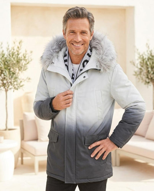 Marvis Mode - Samel | Gefüttert Farbverlaufend Jacke Herren