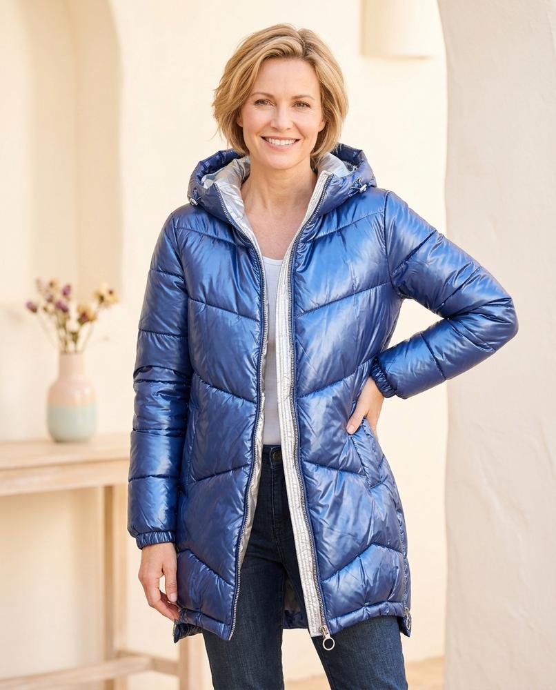 Marvis Mode - Rizan | Glänzend Gesteppt Jacke Damen