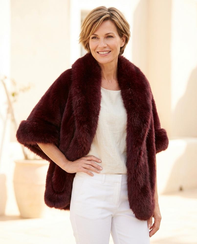 Marvis Mode - Rupet | Großkragig Flauschig Mantel Damen