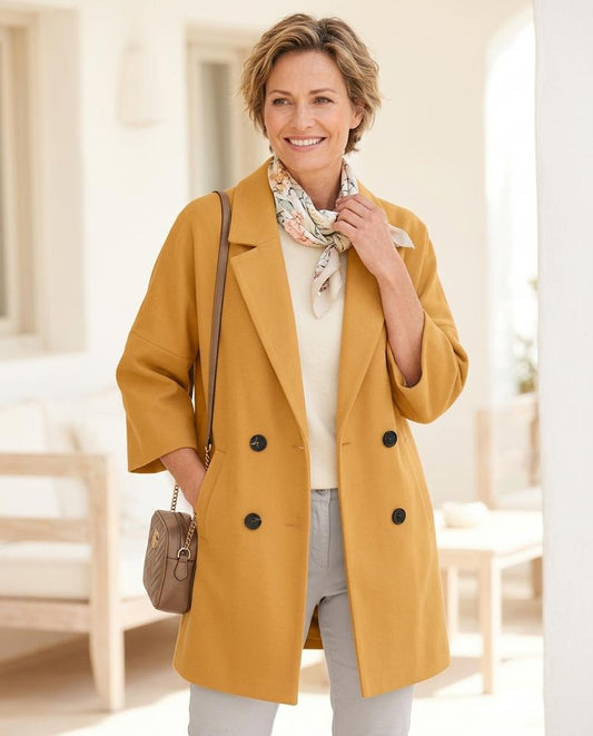 Marvis Mode - Zumun | Weit Geschnittener Blazer Mantel Damen