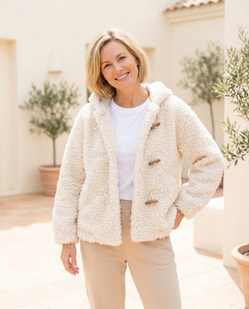 Marvis Mode - Ronik | Plüschig Weit Jacke Damen