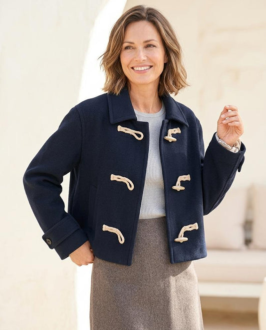 Marvis Mode - Kesan | Geknebelte Kurzgeschnittene Jacke Damen