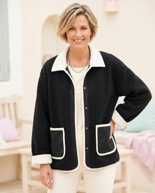 Marvis Mode - Tisol | Strukturiert Kontrastierend Jacke Damen