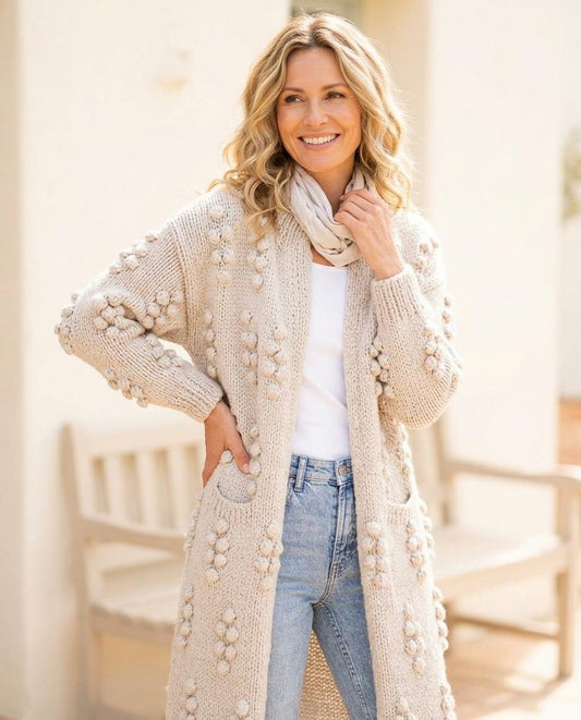 Marvis Mode - Rilan | Strukturiert Verschlusslos Cardigan Damen
