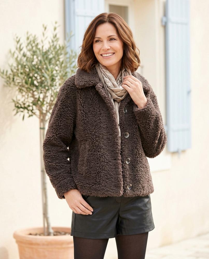 Marvis Mode - Lalom | Geknöpft Strukturiert Jacke Damen