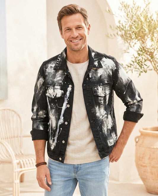 Marvis Mode - Losan | Bemalt Langärmlig Jacke Unisex