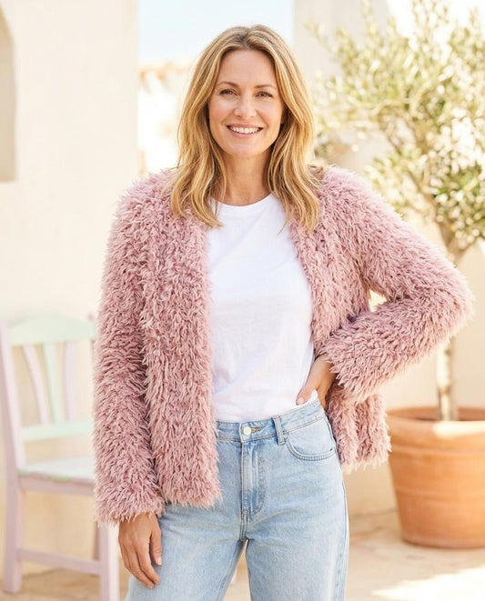 Marvis Mode - Taken | Zottelig Verschlusslos Jacke Damen