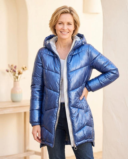 Marvis Mode - Rizan | Glänzend Gesteppt Jacke Damen