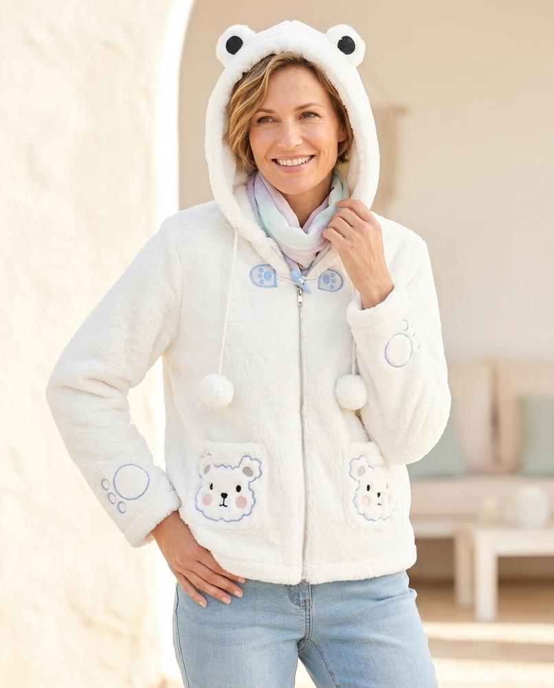 Marvis Mode - Vilan | Plüschig Bestickt Jacke Damen