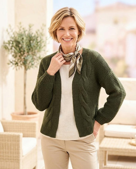 Marvis Mode - Yoron | Strukturiert Verschlusslos Cardigan Damen