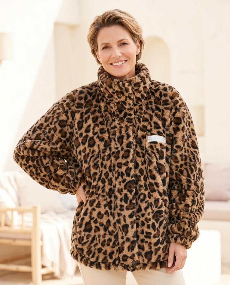 Marvis Mode - Lyvan | Gemustert Hochgeschlossen Jacke Unisex