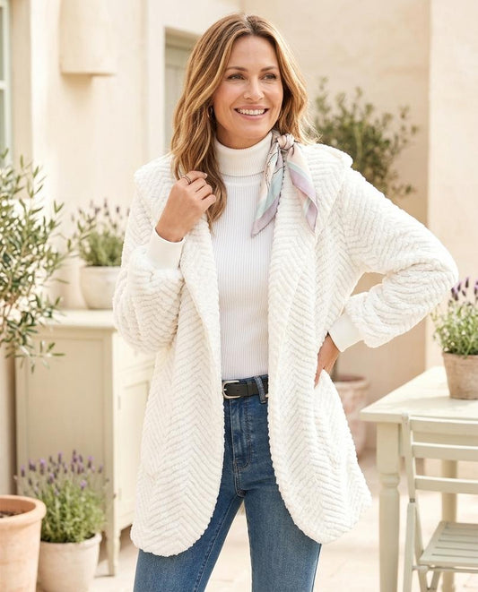 Marvis Mode - Zenet | Strukturiert Plüschig Cardigan Damen