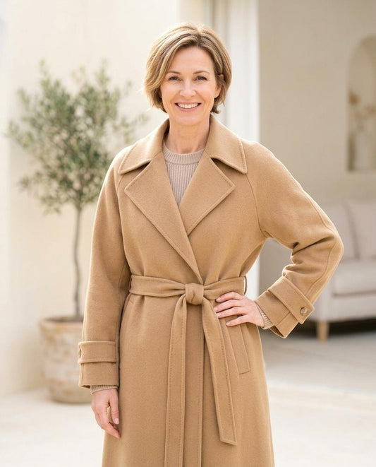 Marvis Mode - Duwad | Gegürtet Tailliert Mantel Damen