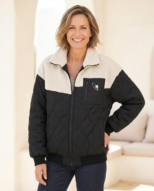 Marvis Mode - Tedod | Gesteppt Zweifarbig Jacke Damen
