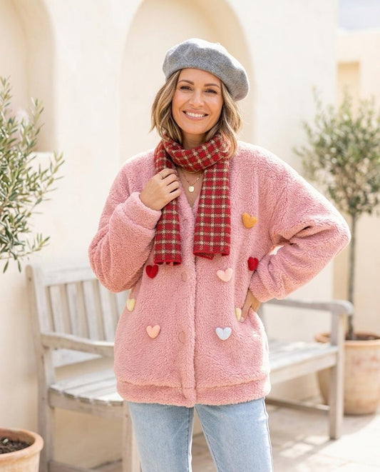 Marvis Mode - Yonid | Lockerer Plüschiger Cardigan Damen