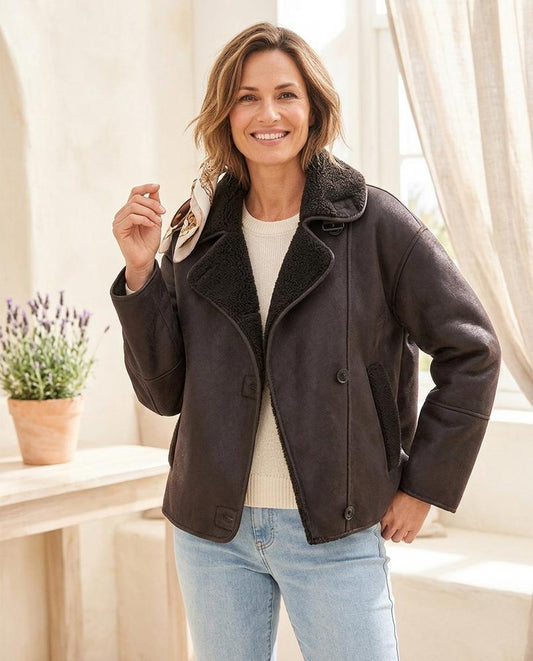 Marvis Mode - Yabur | Gefütterte Weit Geschnittene Jacke Damen
