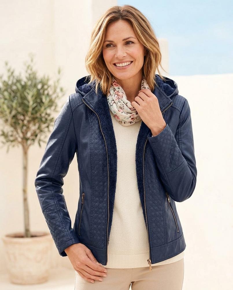 Marvis Mode - Vorer | Gesteppt Gefüttert Lederjacke Damen