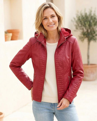 Marvis Mode - Vorer | Gesteppt Gefüttert Lederjacke Damen