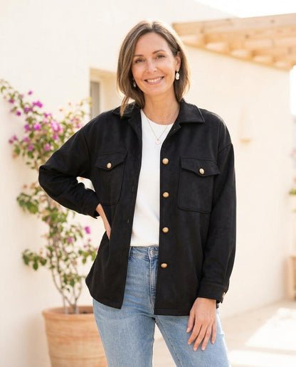 Marvis Mode - Eovit | Geknöpfte Locker Geschnittene Jacke Damen